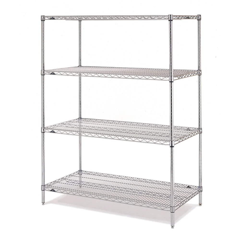 Casual 24 quot d x 63 quot h - Metro Super Erecta Stainless Steel 4-Shelf Starter Units Pure