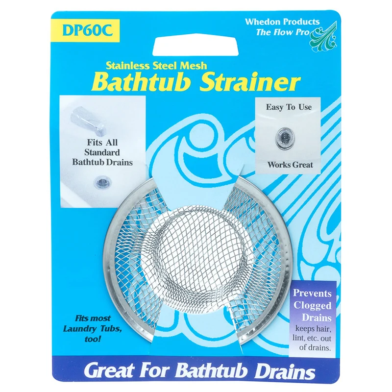 Breathable BATHTUB HAIR CATCHER 2-3 4 quot SS Premium