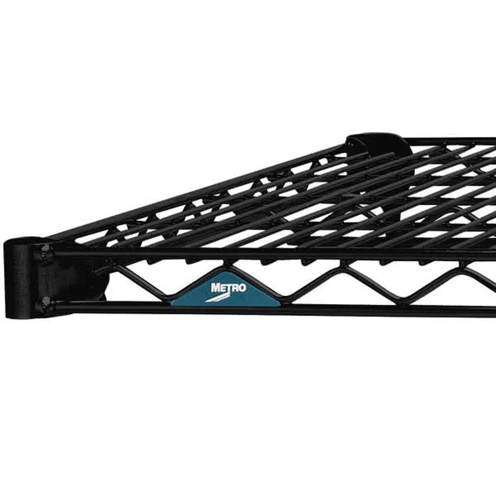 Smart 14 quot d Metro Super Erecta Wire Shelves - Black Breathable