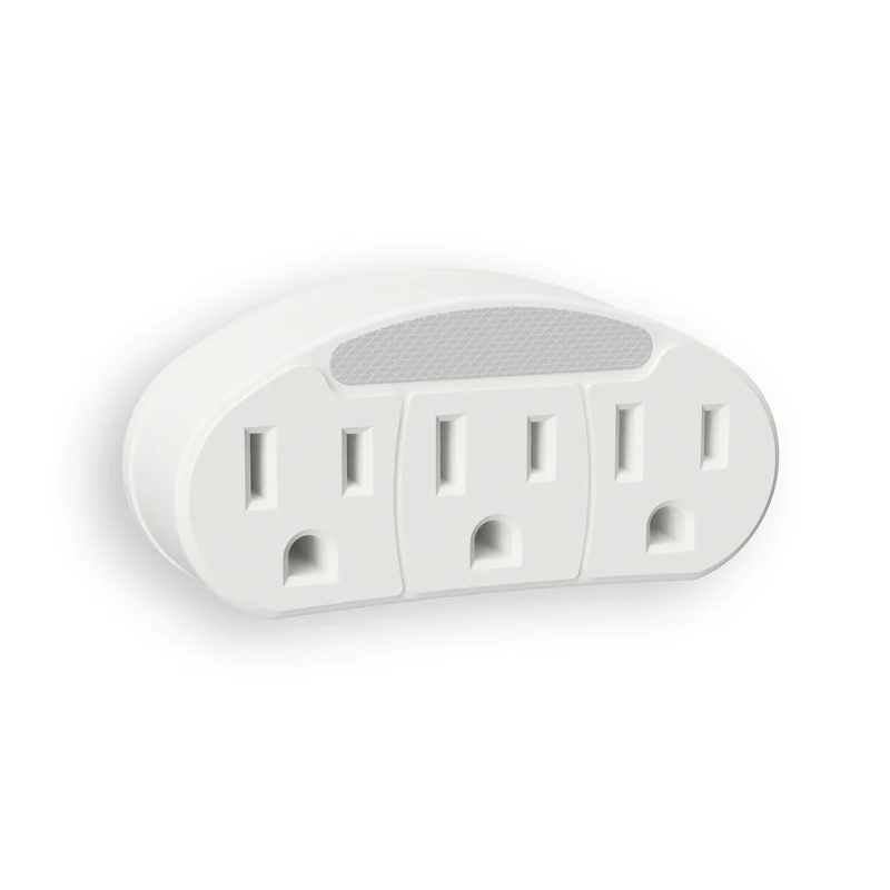 Recyclable AUTOMATIC NIGHT LIGHT W OUTLET Enhanced
