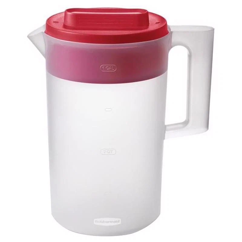 Prestigious COVERED PITCHER 1GAL CLR RED Easy-to-Use