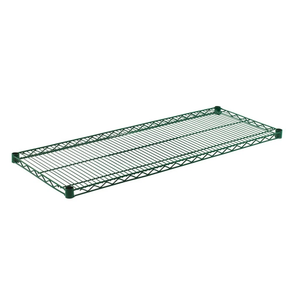 Minimalist 14 quot d Green Epoxy Wire Shelves Verified