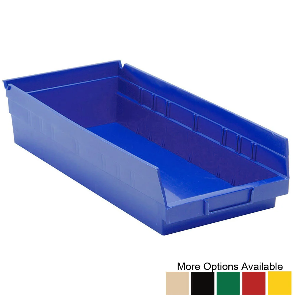 Practical 17-7 8 quot d x 8-3 8 quot w x 4 quot h Nesting Shelf Bins - 10 Pack Environmentally Friendly