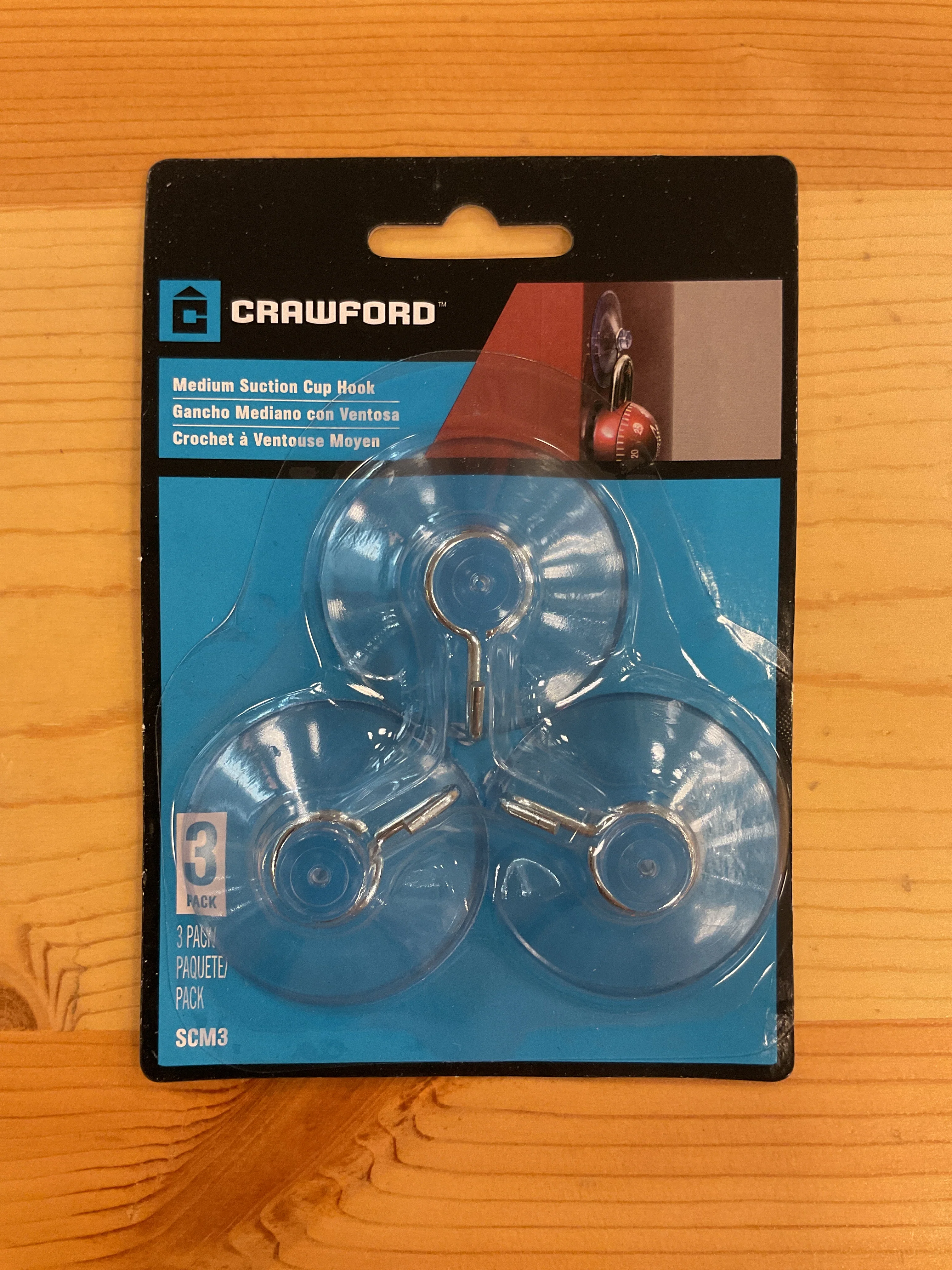 Outstanding SUCTION CUP W HOOKS MED 3PK Top-Quality