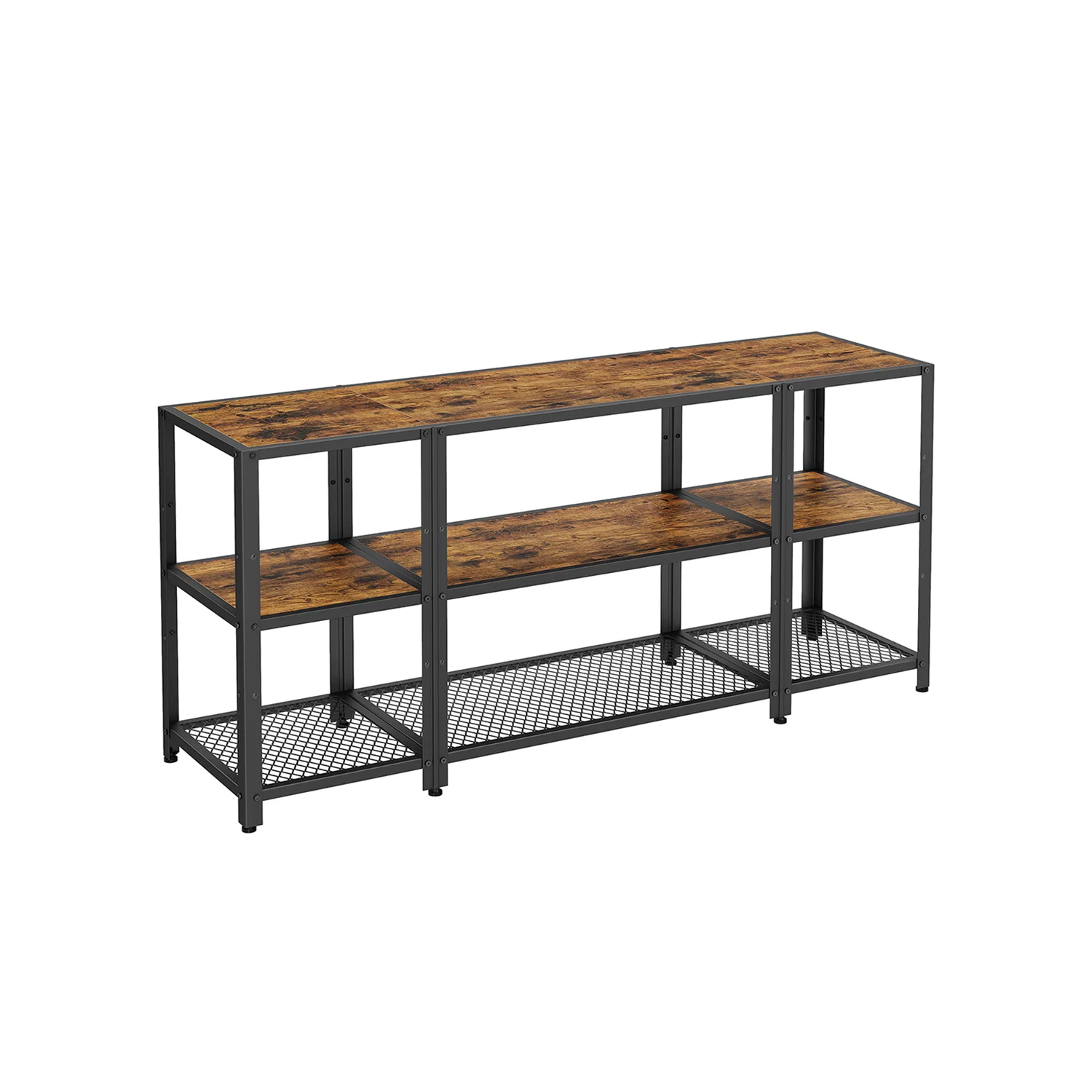 Stylish VASAGLE TV Stand with Open Storage Shelves Fashionable