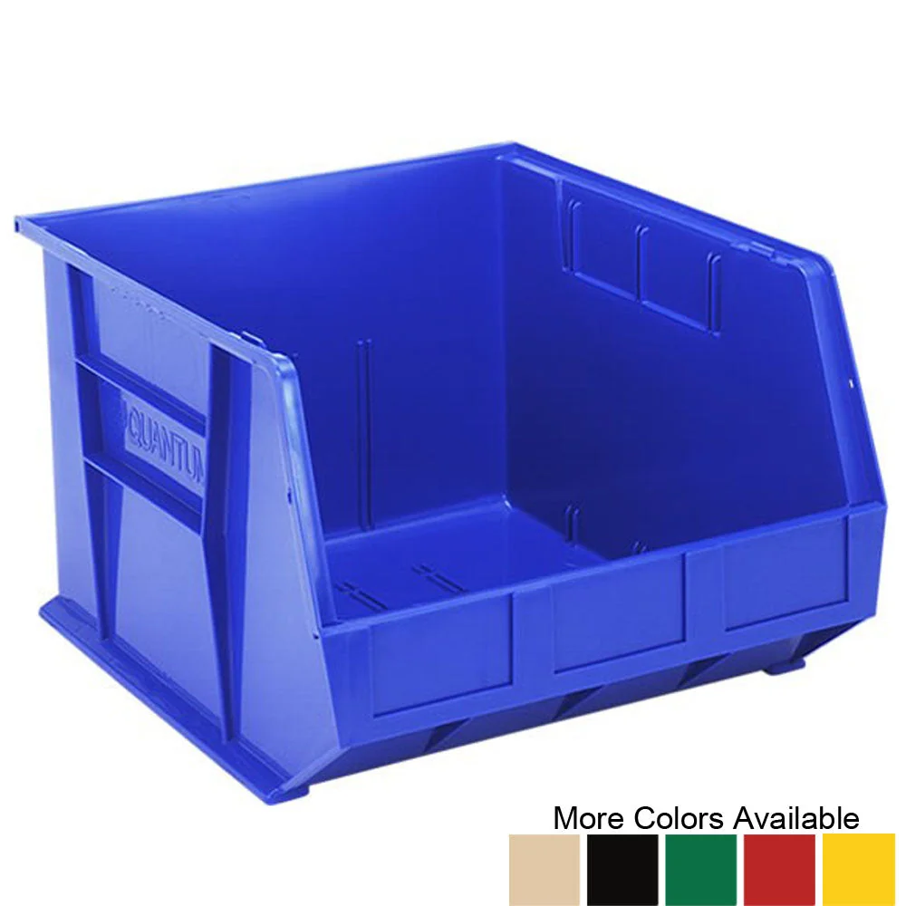 Stylish 18 quot d x 17 quot w x 11 quot h Ultra Stacking and Hanging Bins - 3 Pack Efficient