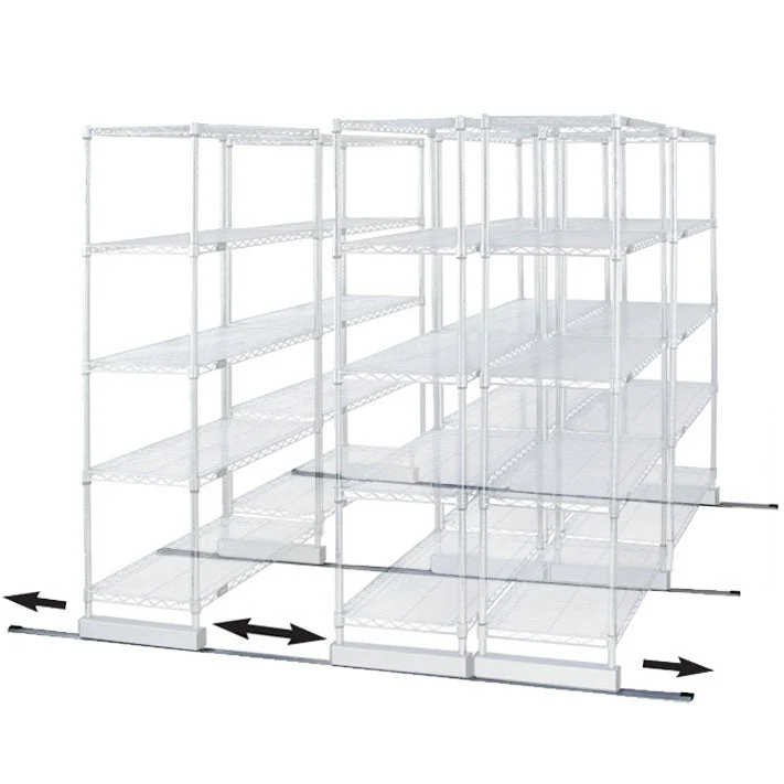 Fine Crafted Double Track Kit for Wire Shelving Safe