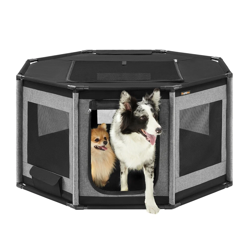 Original Design Feandrea Oxford Fabric Dog Playpen World-Class