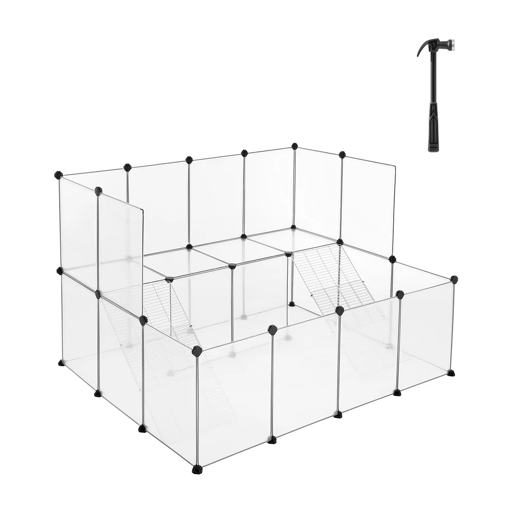 Healthy SONGMICS Guinea Pig Playpen with Dense Ramp Dependable