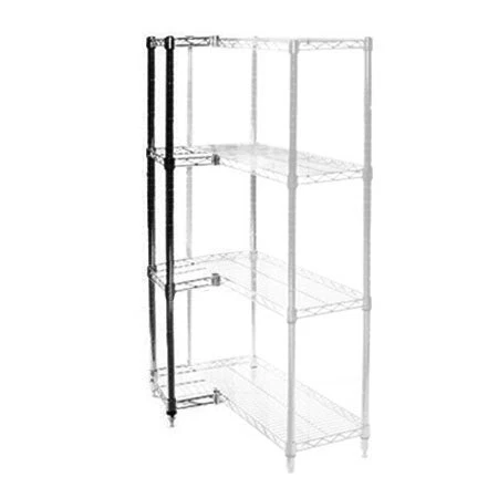 Durable 10 quot d x 10 quot w Wire Shelving Add-Ons w 4 Shelves Relaxed
