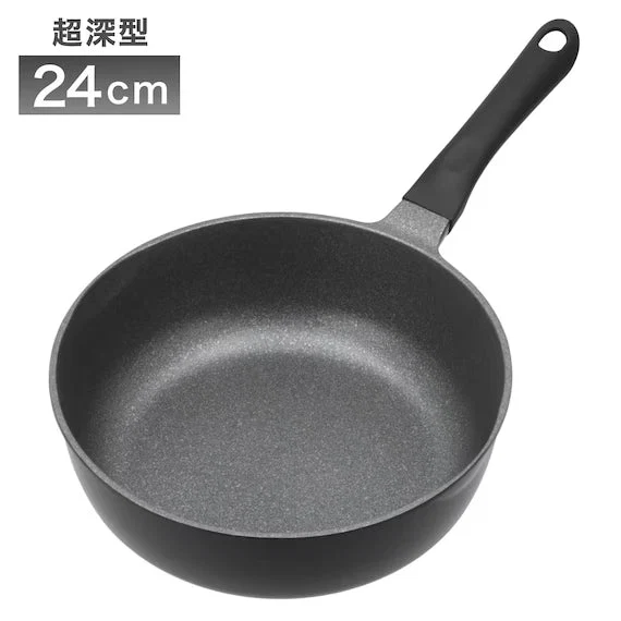 Elegant GAS LIGHTWEIGHT FRYPAN SUPER DEEP 24CM KY030 Breathable