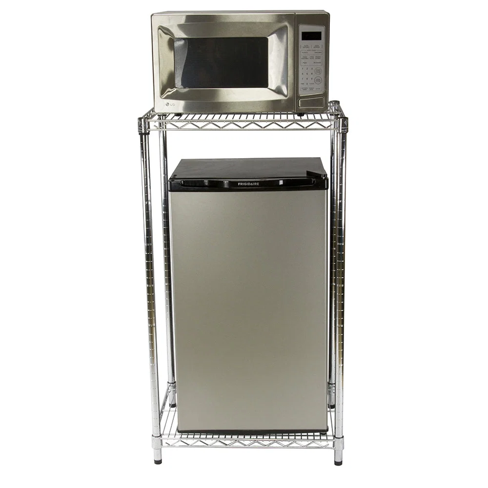 Easy-to-Use 18 quot d x 24 quot w Mini Refrigerator Storage Stand Natural