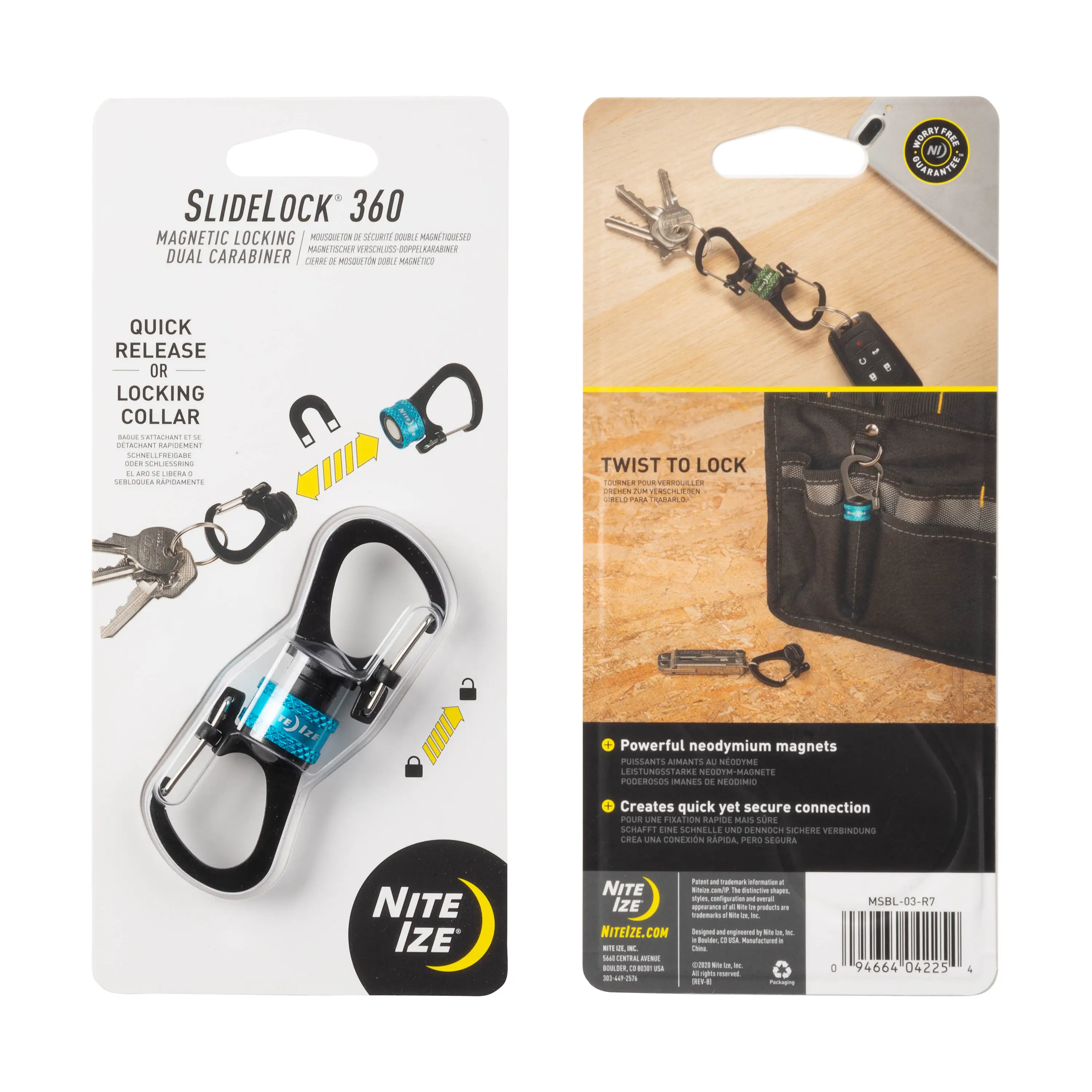 Outstanding SLIDELOCK360 DUAL CARABINER Convenient