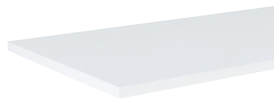 Breathable 66 quot X14 quot WOOD SHELF WHITE Elegant