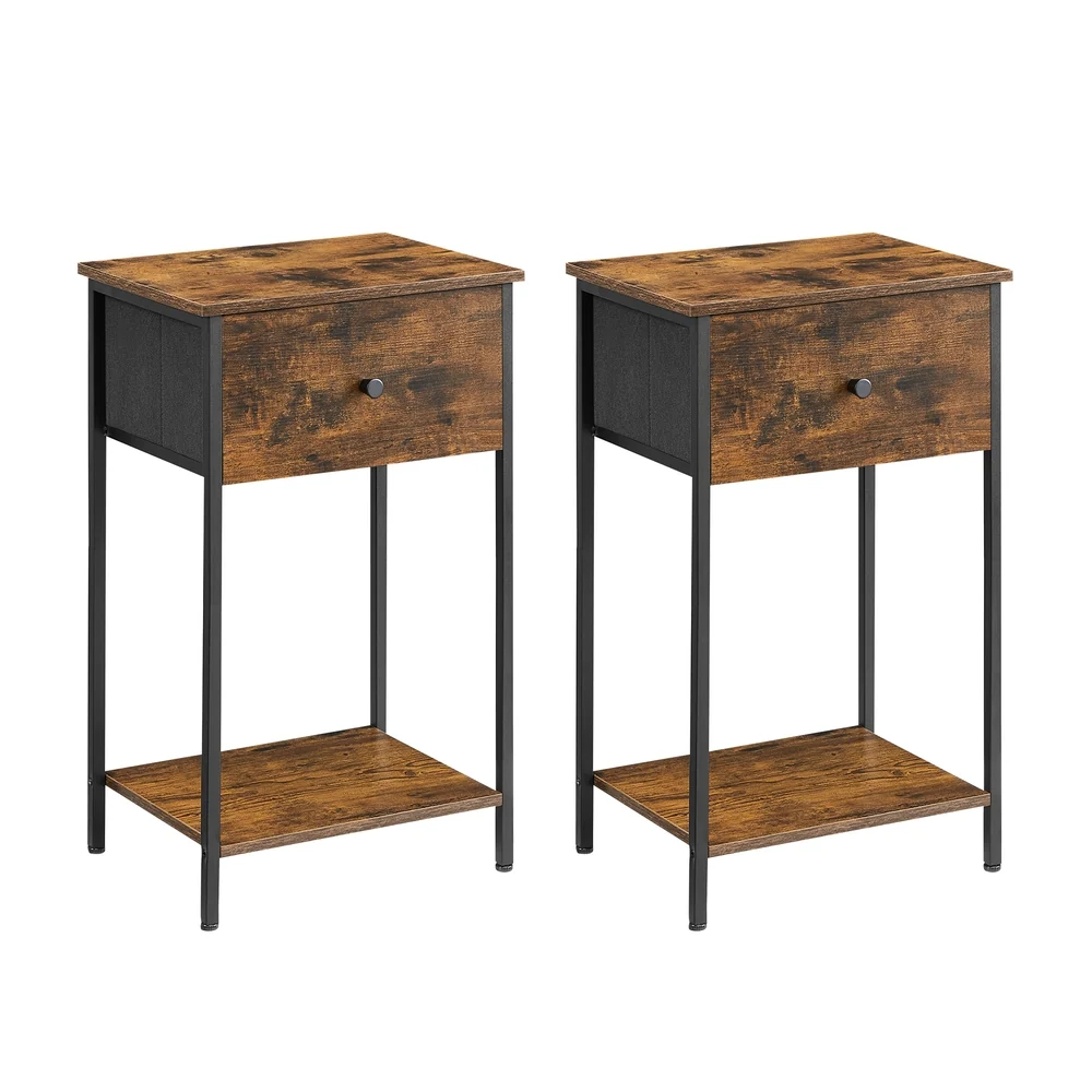 Environmentally Friendly VASAGLE Set of 2 End Tables Convenient