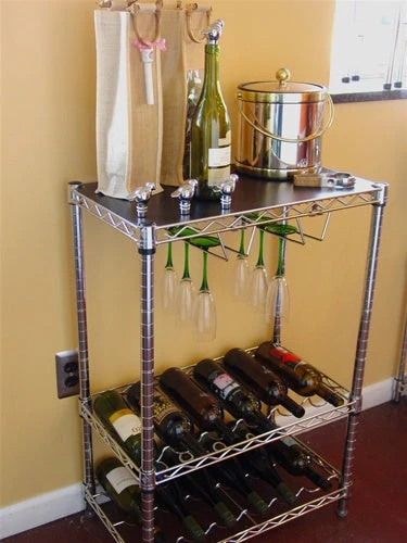 Relaxed 14 quot d X 24 quot w X 34 quot h Wine Service Shelving Unit SI-WRC Powerful