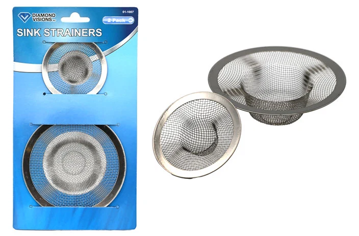 High-Grade METAL SINK STRAINER 2PC Functional