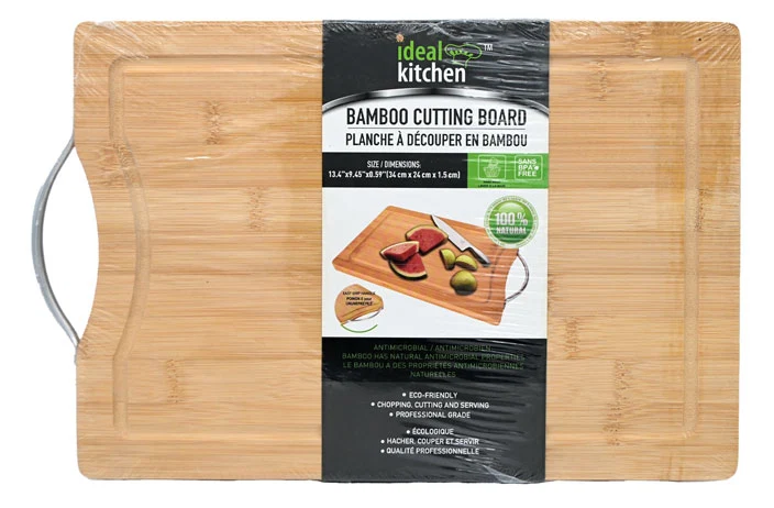 Smart BAMBOO CUTTING BOARD W HANDLES Effective