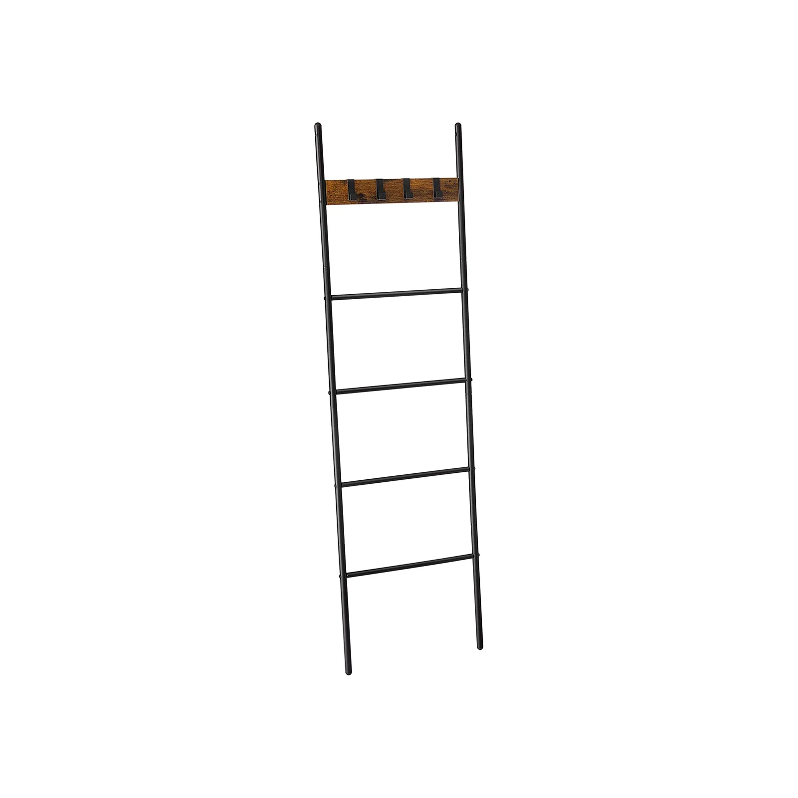 Fashionable VASAGLE 5-Tier Blanket Ladder Shelf Practical