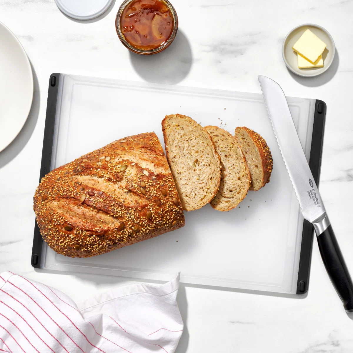 Carefully Designed OXO GG UTILITY CUTTING BOARD Smart