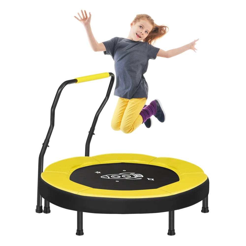 Consistent SONGMICS 3ft Mini Trampoline with Handlebar Innovative