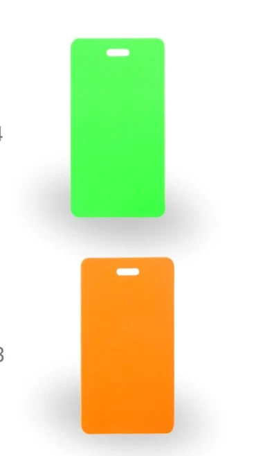 Fine LUGGAGE TAG NEON ORANGE Responsible