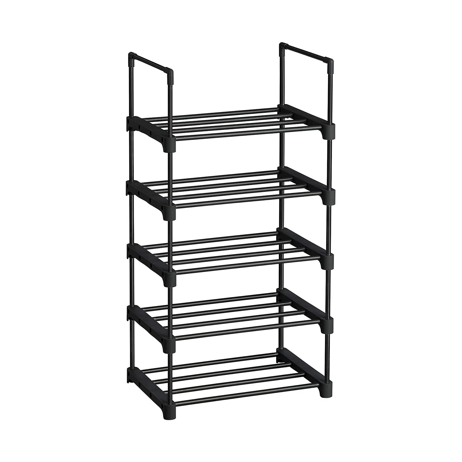 Authentic SONGMICS 5-Tier Shoe Rack Black Smart