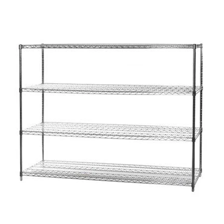 Superior 24 quot d x 60 quot w Chrome Wire Shelving w 4 Shelves Professional