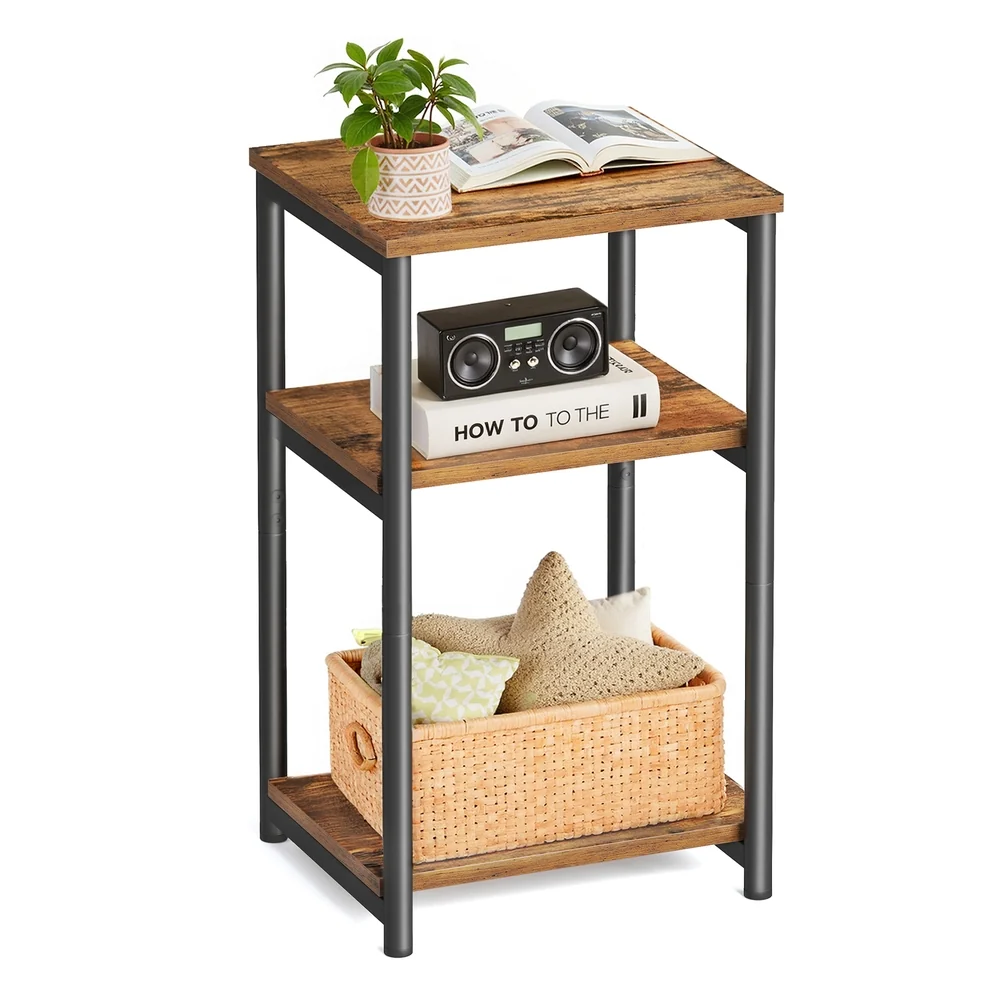 Minimalist VASAGLE 3-Tier Small Side Table Crafted