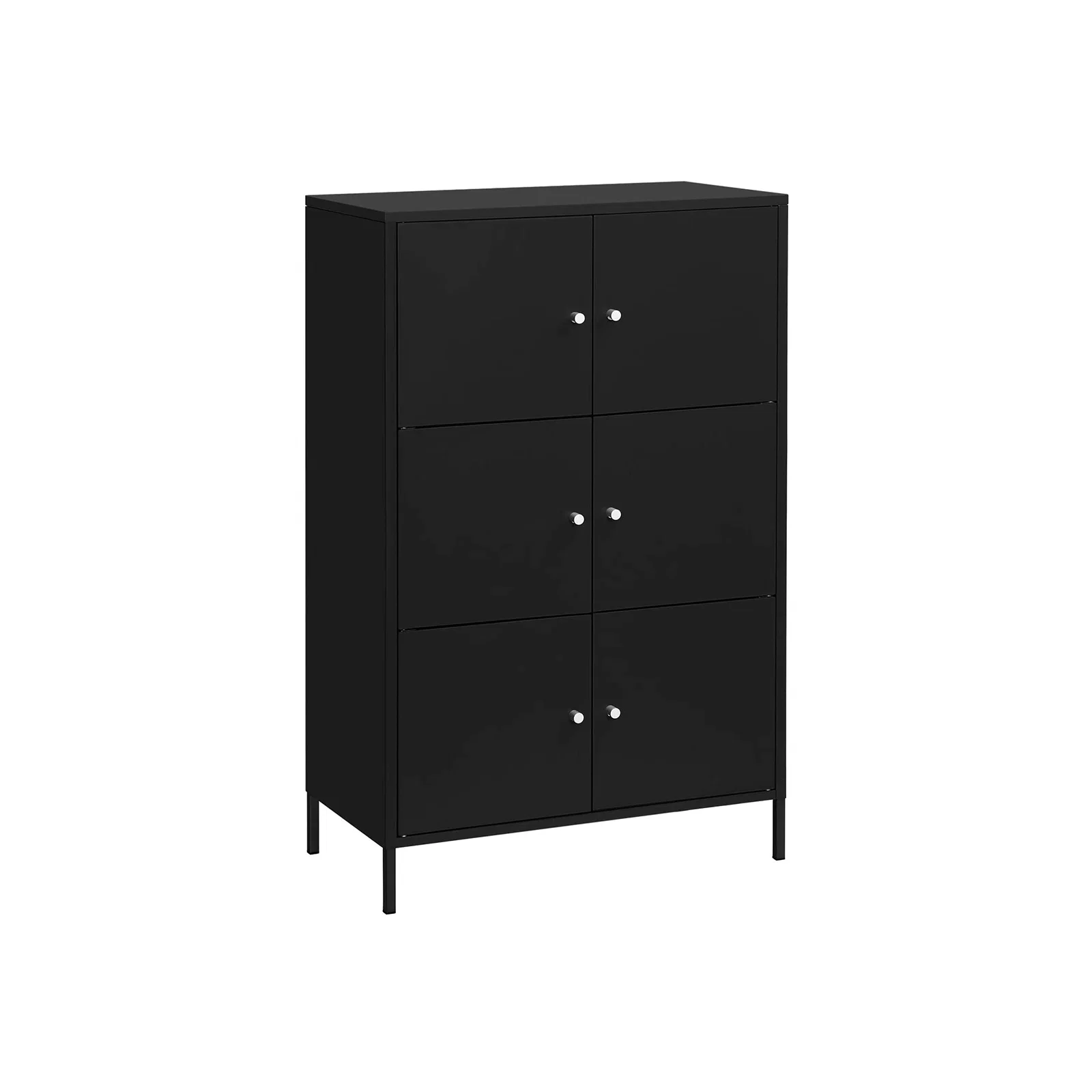 Excellent SONGMICS Black Steel Standing Storage Cabinet Innovative