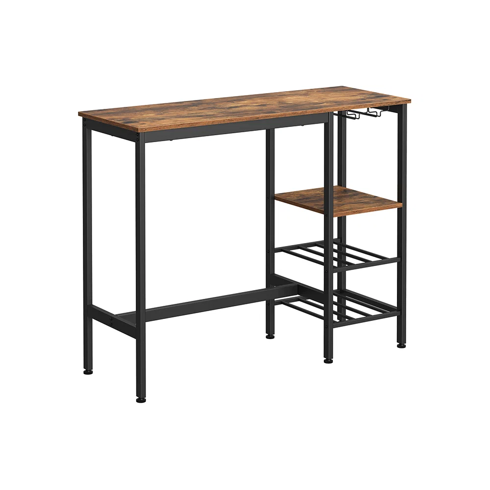 Fine VASAGLE Glass Holder Pub Table Professional