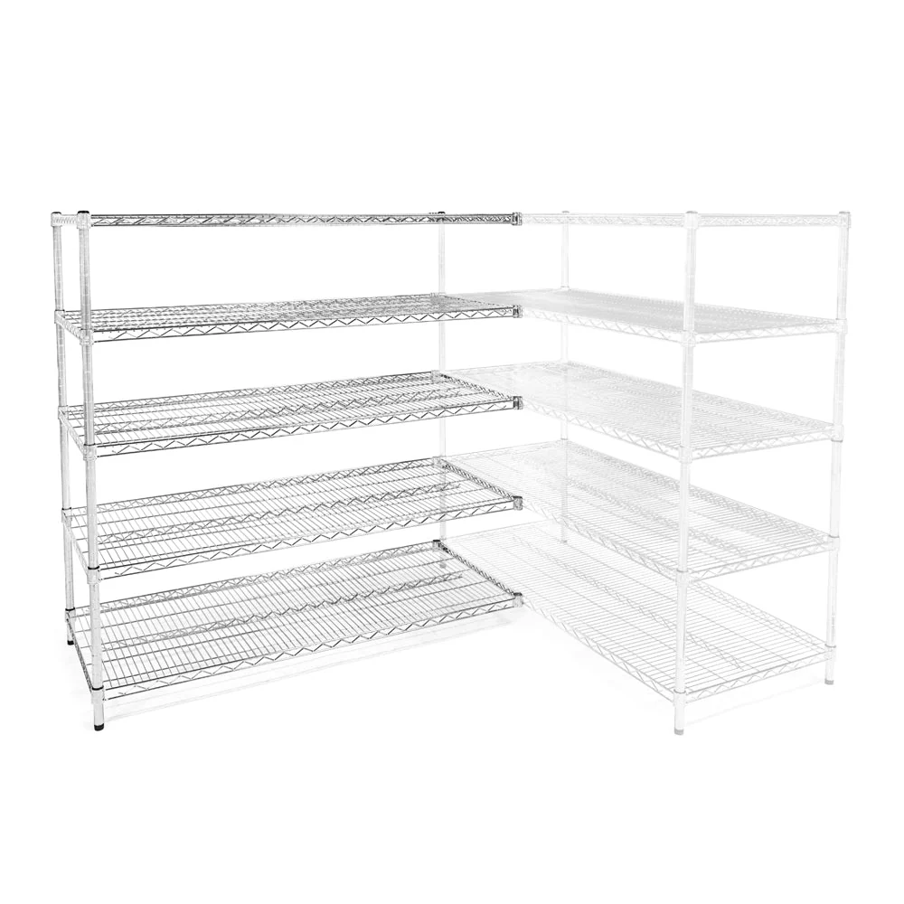 Sustainable 24 quot d x 54 quot w Wire Shelving Add-Ons w 5 Shelves Quality