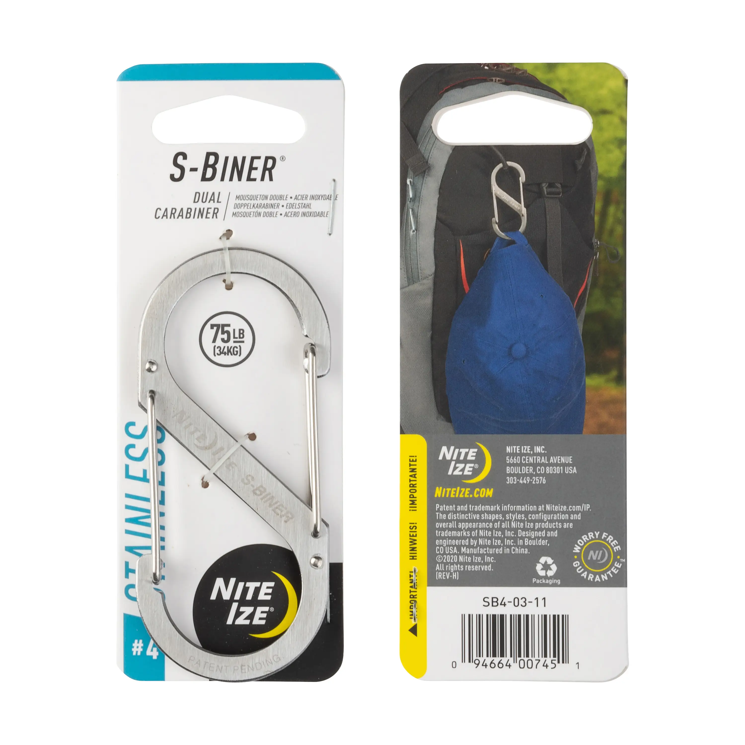 Powerful S-BINER 4 STAINLESS Contemporary