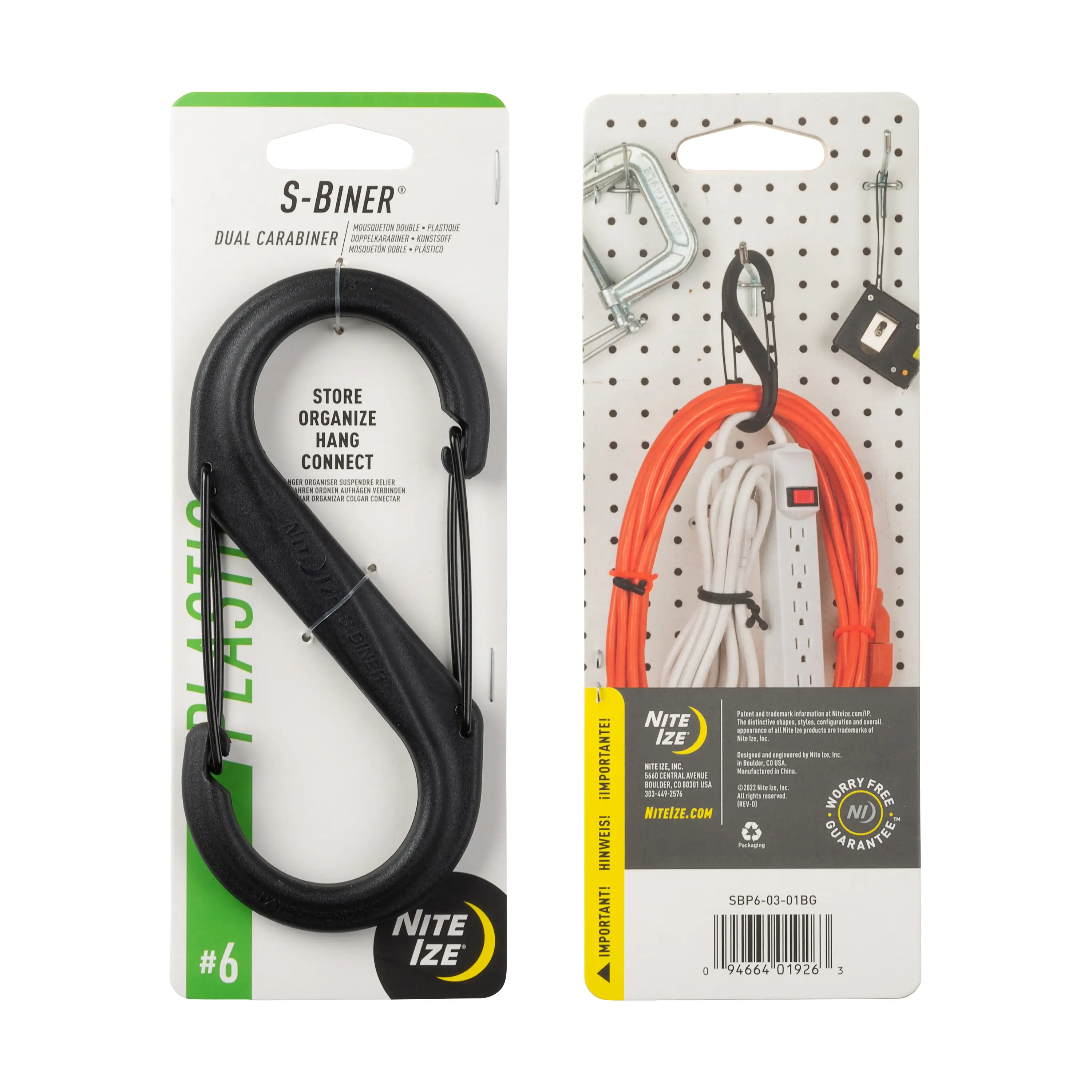 Smooth S-BINER PLASTIC 6 BLACK Refined