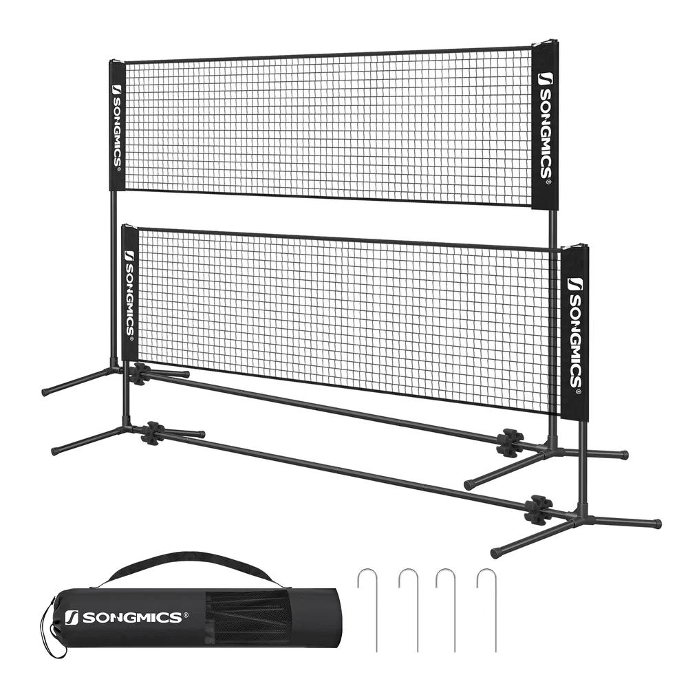 Secure SONGMICS Portable Badminton Net Set Premium
