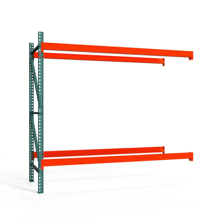 Premium 2-Tier Teardrop Pallet Rack Add-On Units - 48 quot d x 96 quot h Green