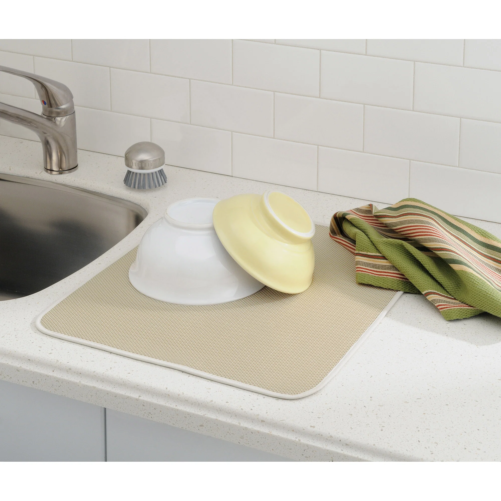 Fast DRYING MAT WHEAT 18 quot X16 quot Detailed