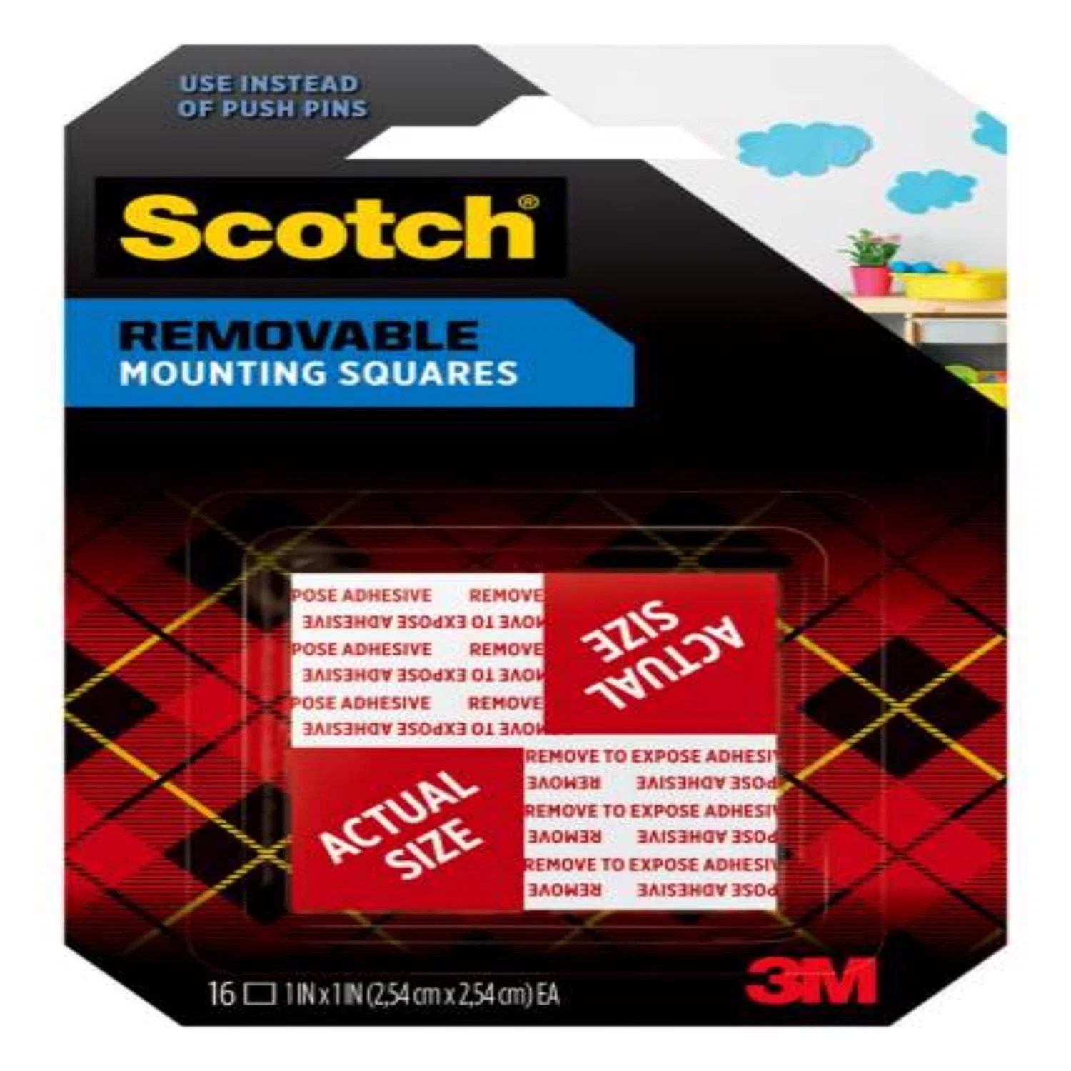 Carefully Designed REMOVABLE MOUNTING SQUARES 16CT Next-Generation