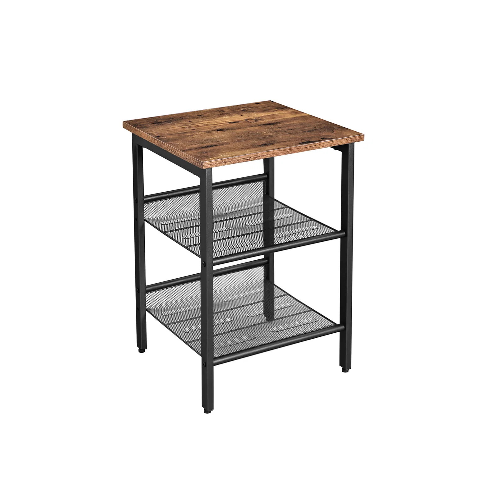 Excellent VASAGLE Industrial Side Table with 2 Adjustable Shelves Eco-Friendly