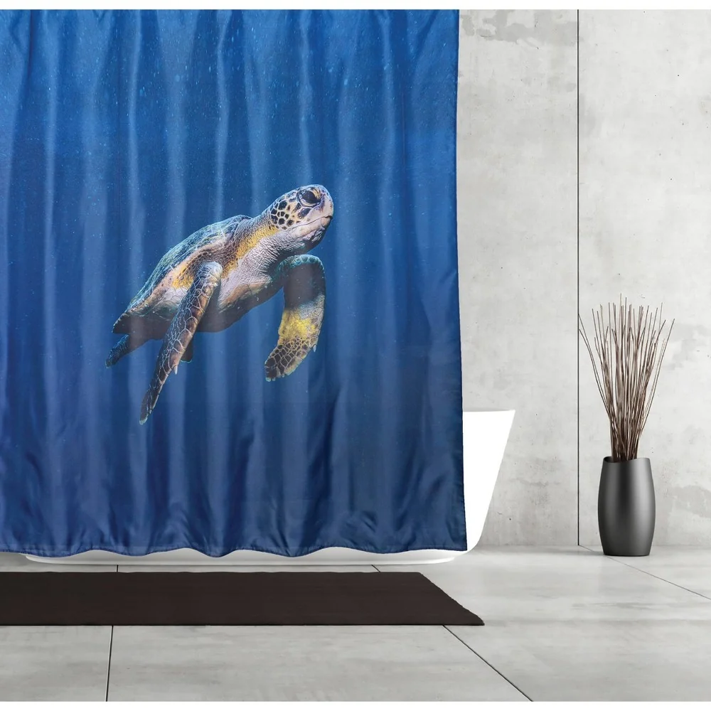 Modern SEA TURTLE SHOWER CURTAIN Innovative