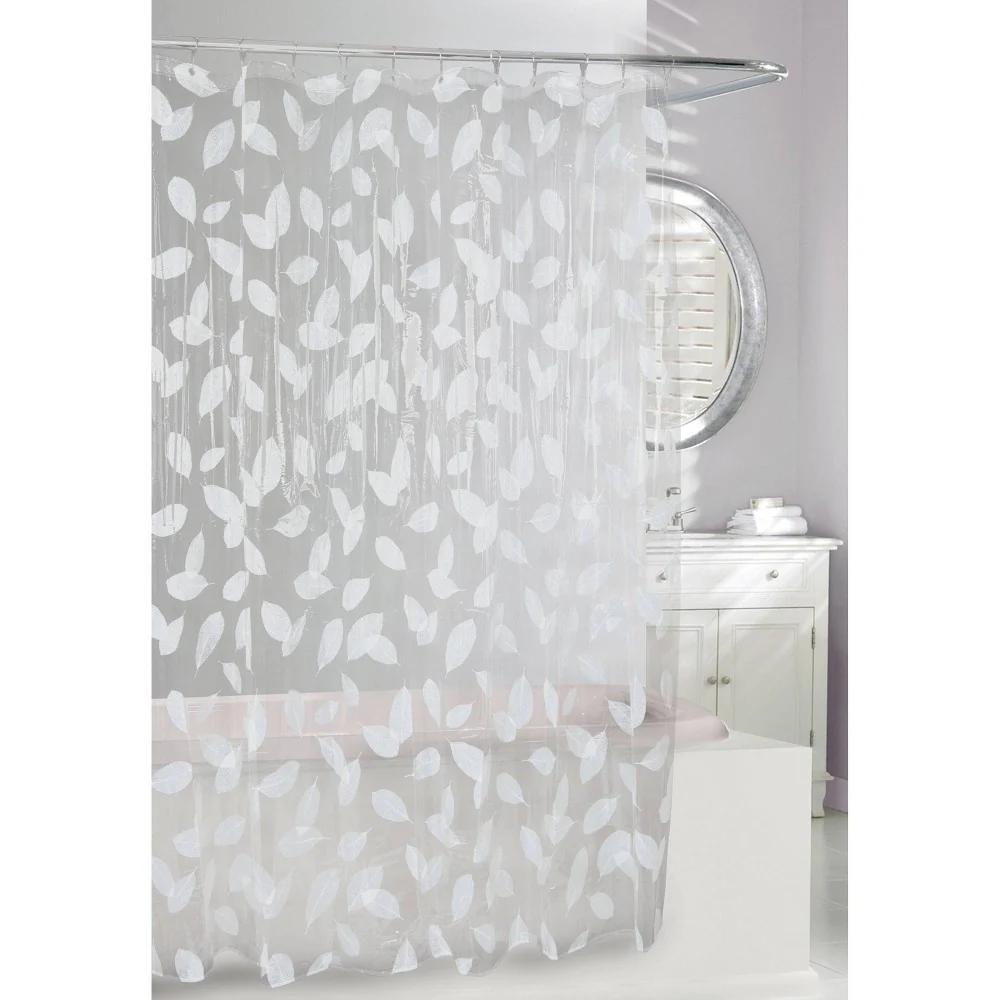 Elite HARVEST LEAF PEVA SHOWER CURTAIN Environmentally Friendly