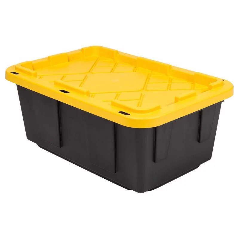 Enhanced STORAGE TOTE 15GAL BLK YLW Superior