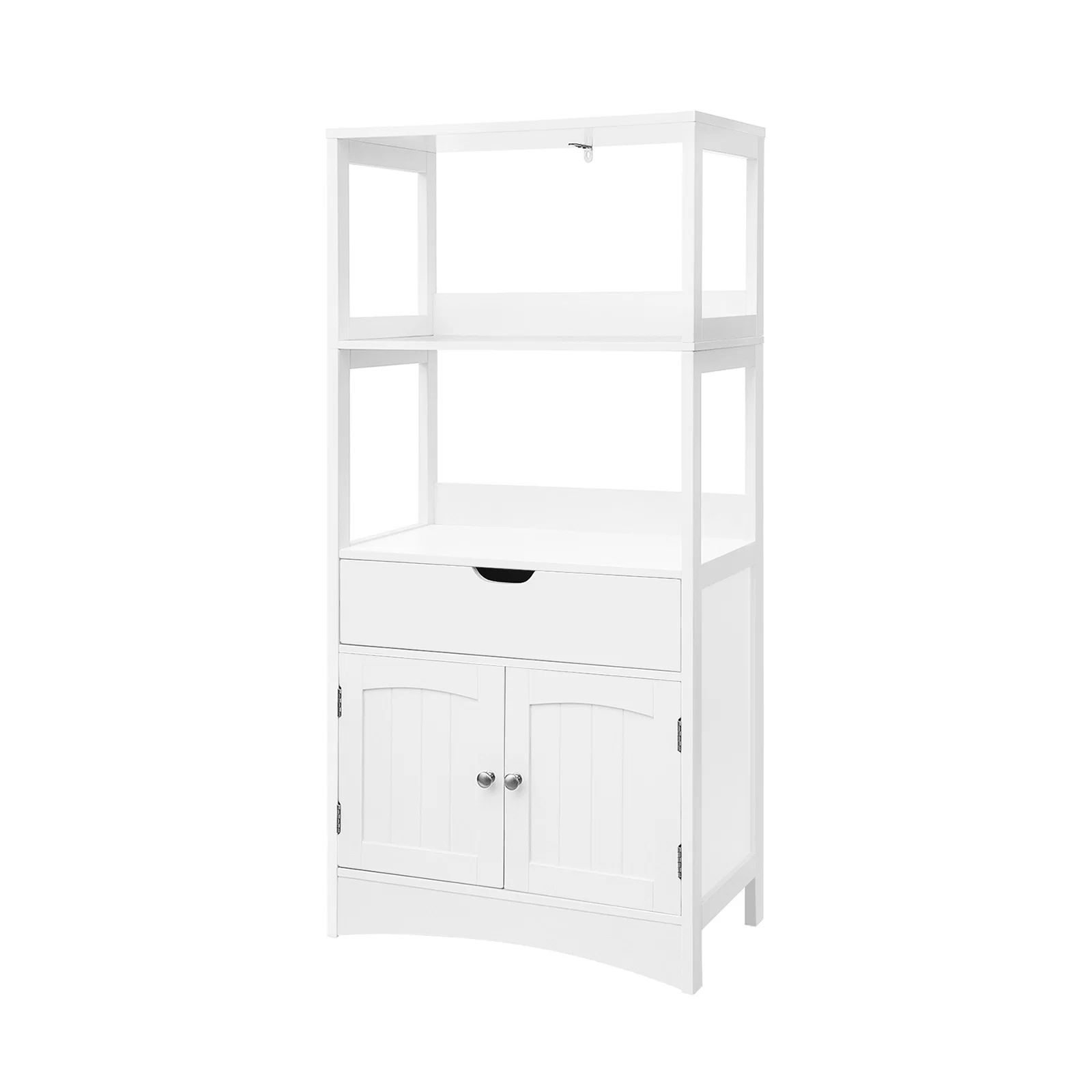 High-Performance VASAGLE Upper Shelves Bathroom Storage Cabinet Modern