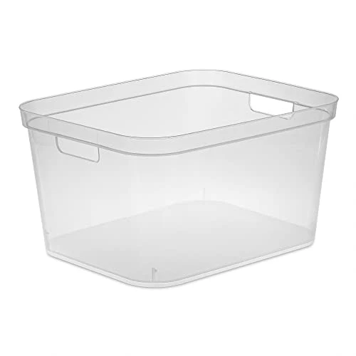 Elite TALL STORAGE BIN CLEAR Contemporary