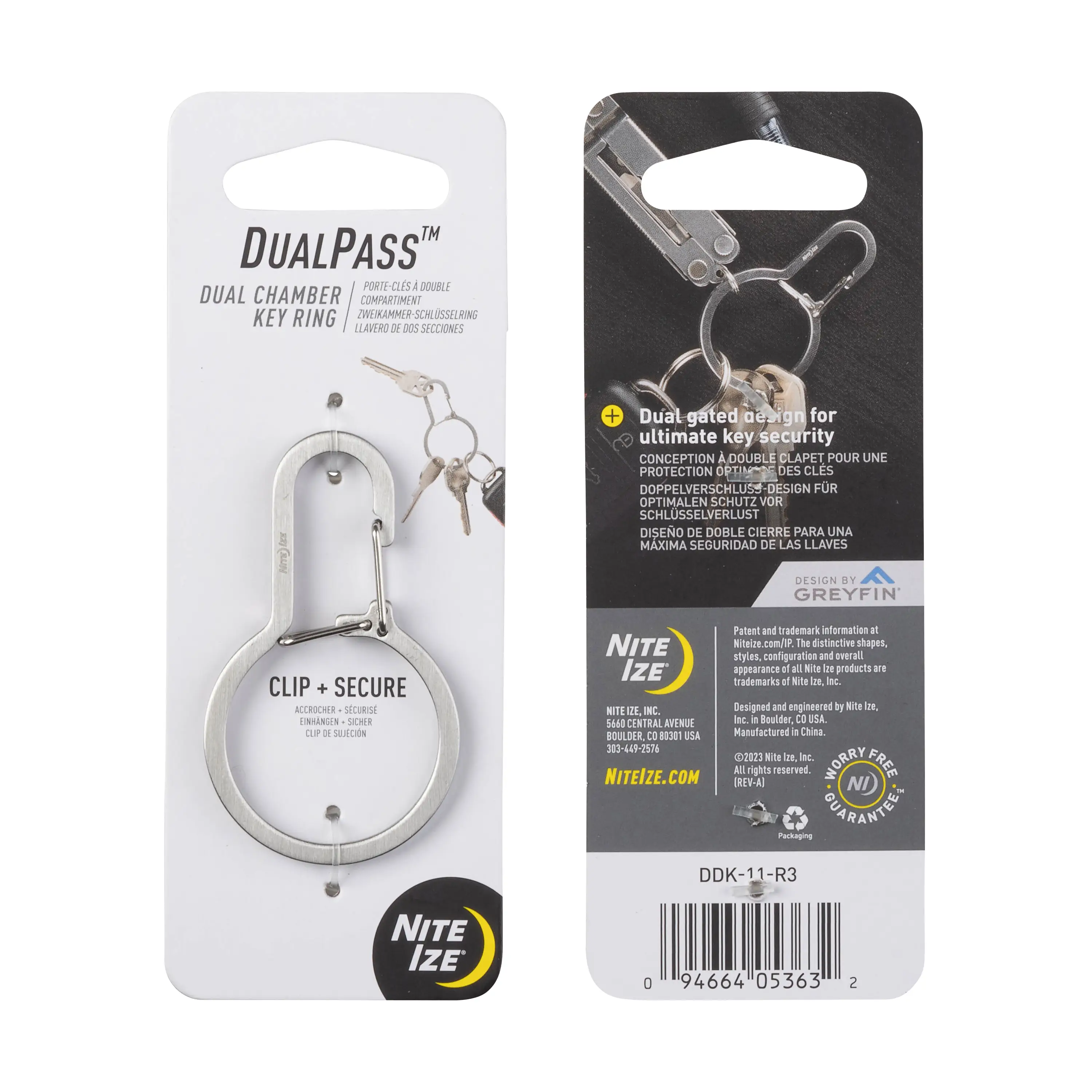 Healthy DUALPASS DUAL CHAMBER KEYRING Modern