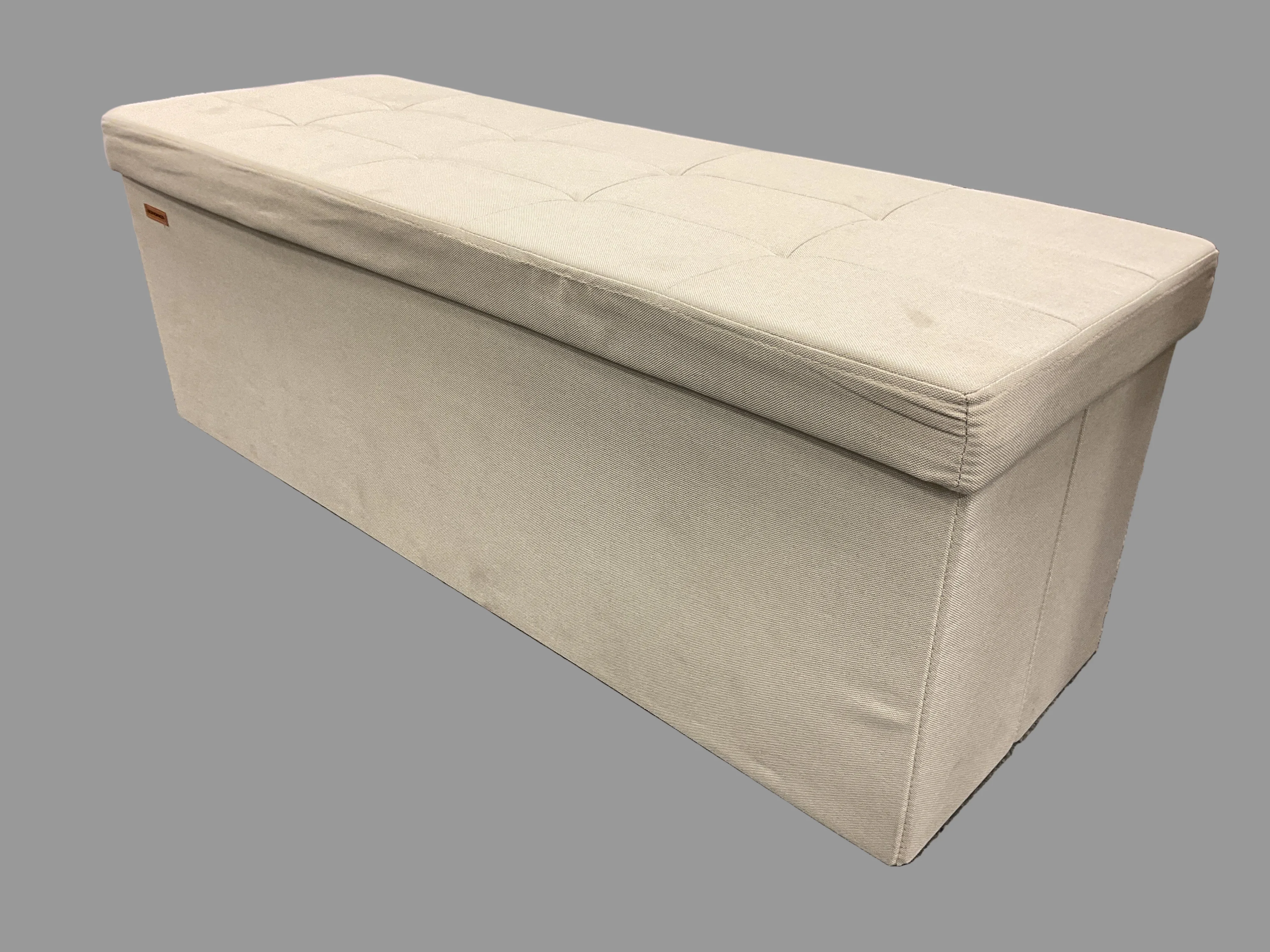 Natural OTTOMAN CREAM 110X38X38CM Recyclable