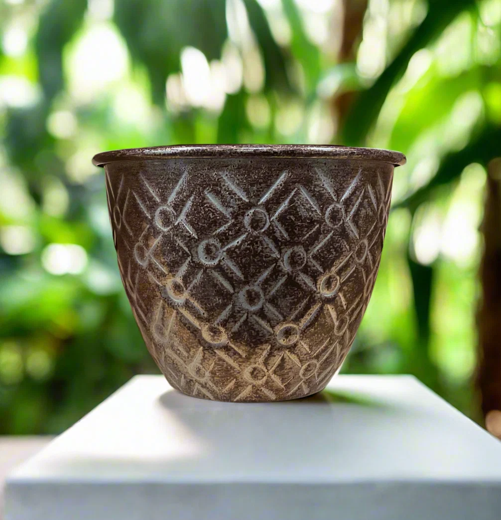 Trendy 5 quot DIAMOND PLANTER GRAPHITE Quality
