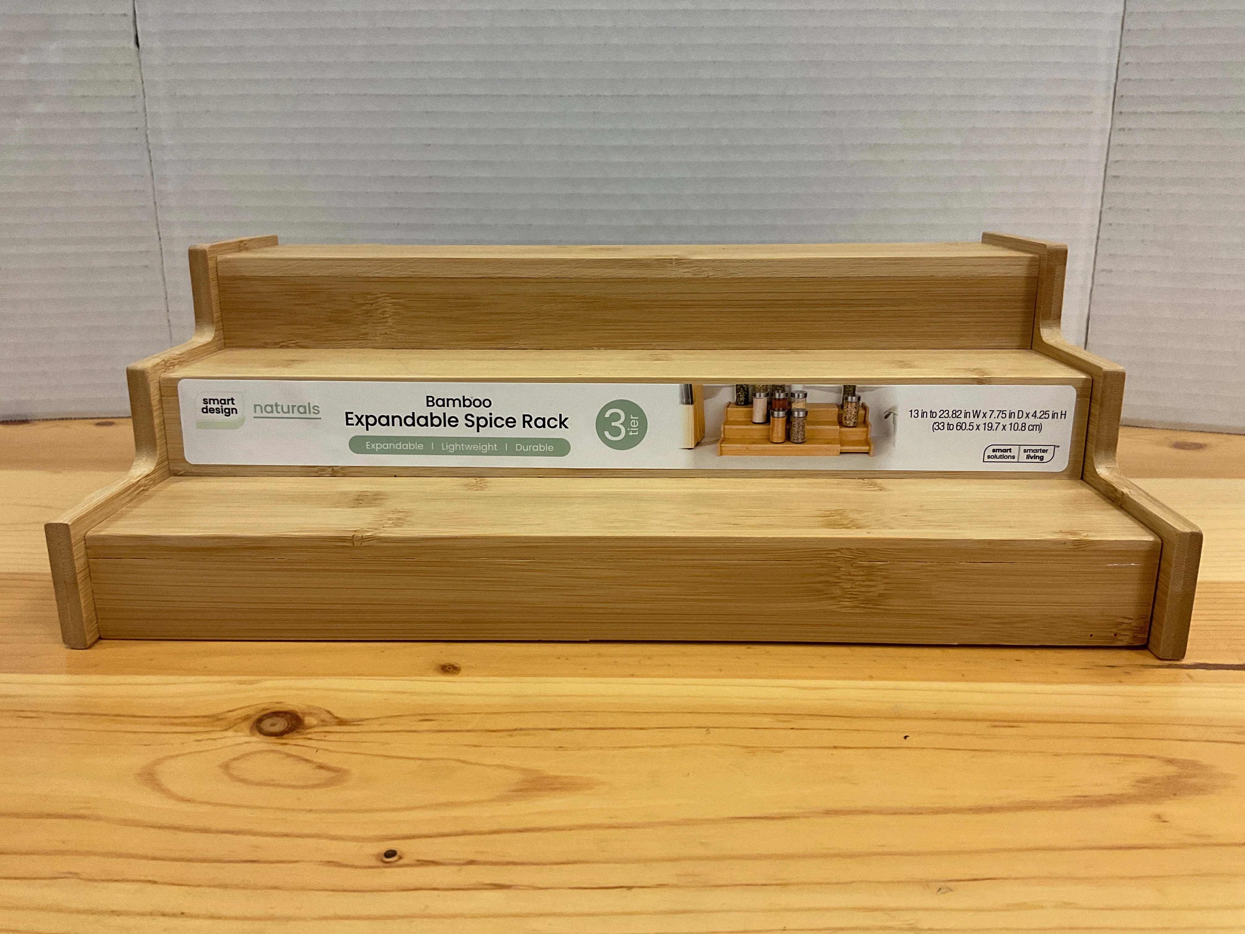 High-End 3 TIER BAMBOO SPICE RACK Fast