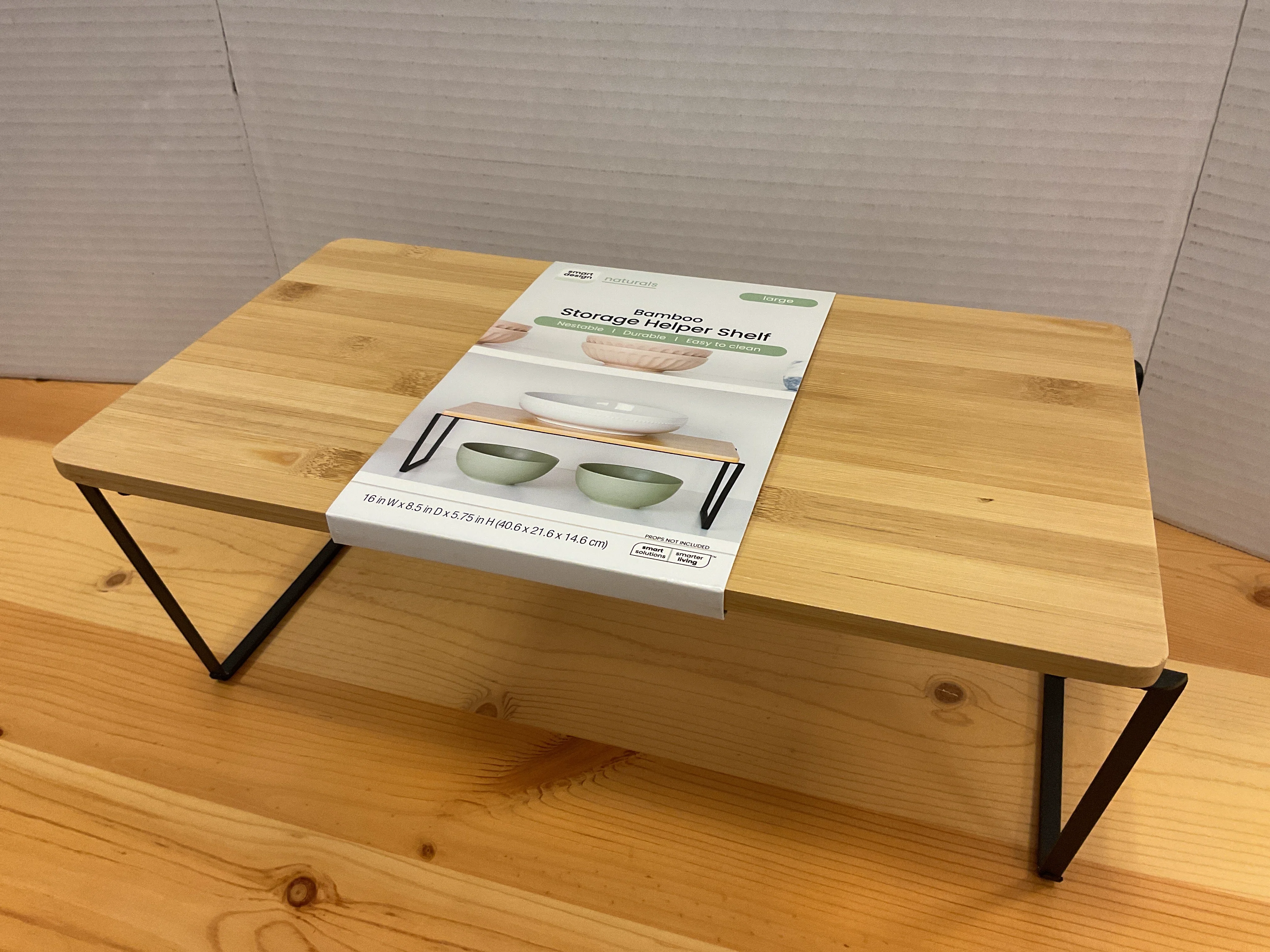 Selected STORAGE HELPER SHELF LRG BAMBOO Elite