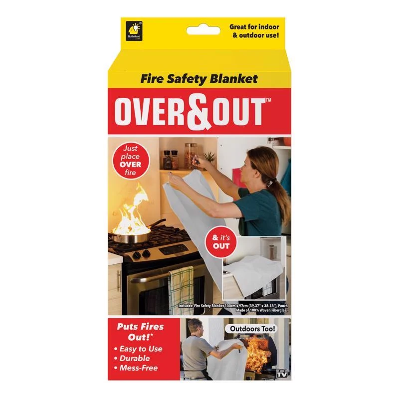 Secure OVER amp OUT FIRE BLANKET Professional